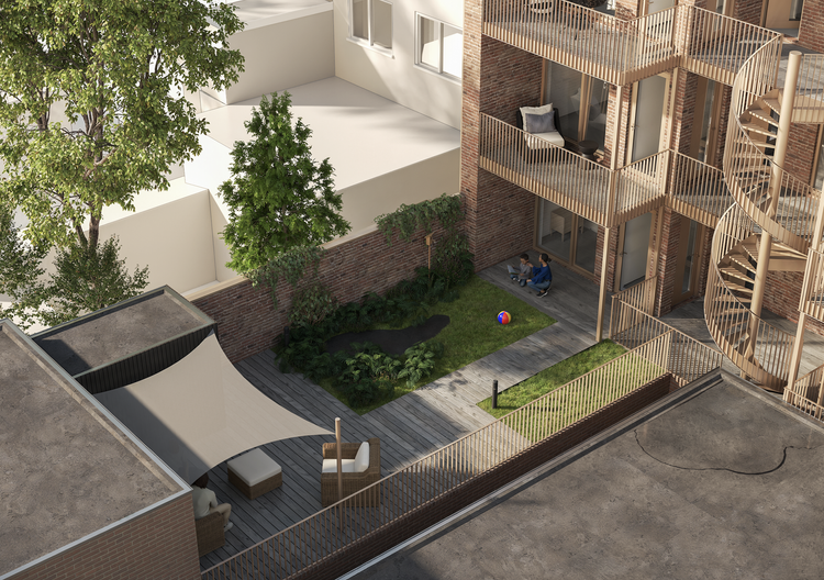 Impressie van de stadstuin, versie 2